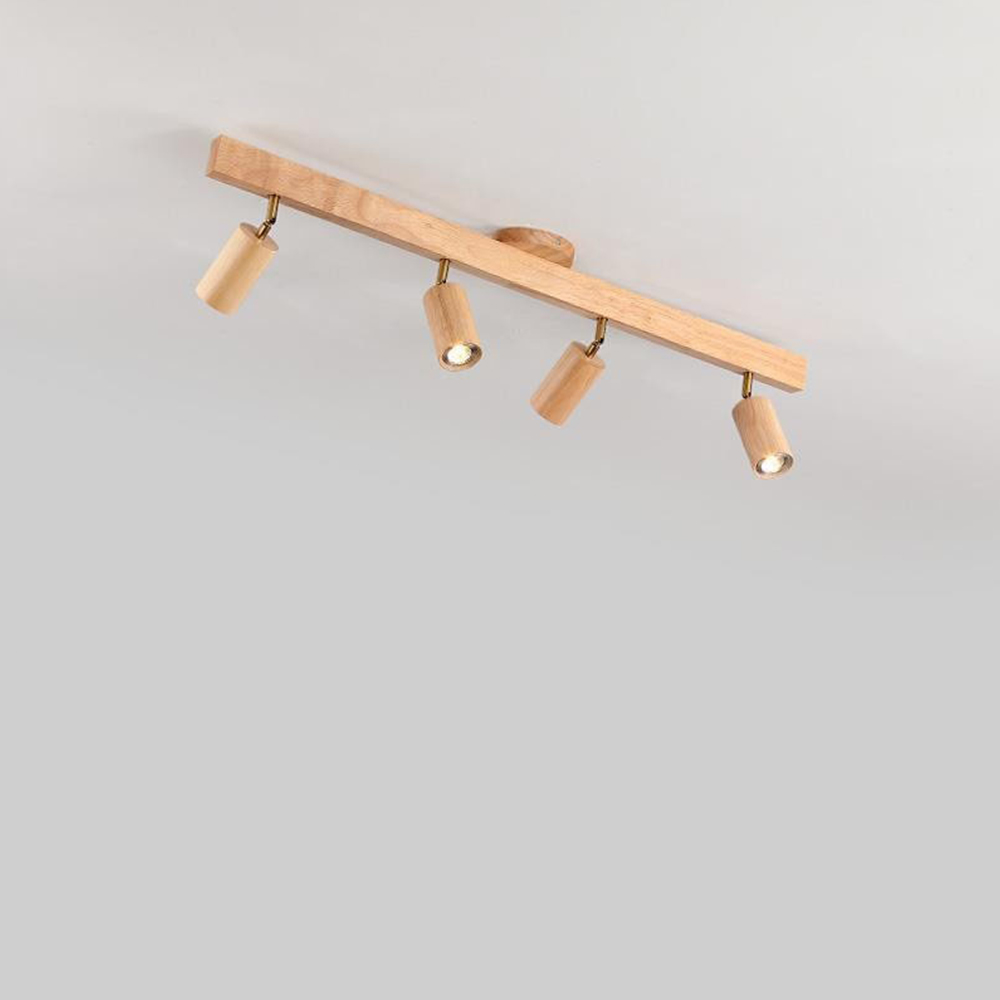 Japanese Minimalist Solid Wood Spotlight for TV Accent Wall