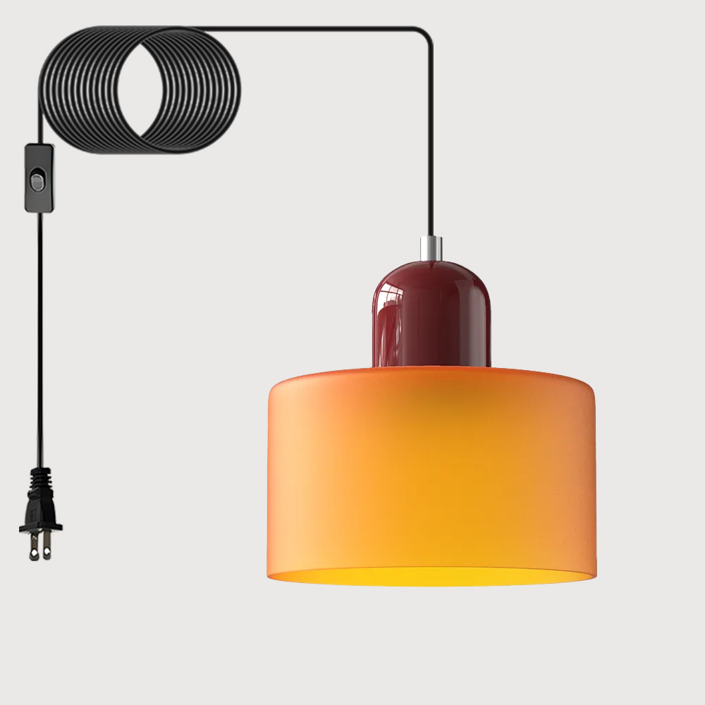 Bauhaus Plug-in Small Glass Pendant Light