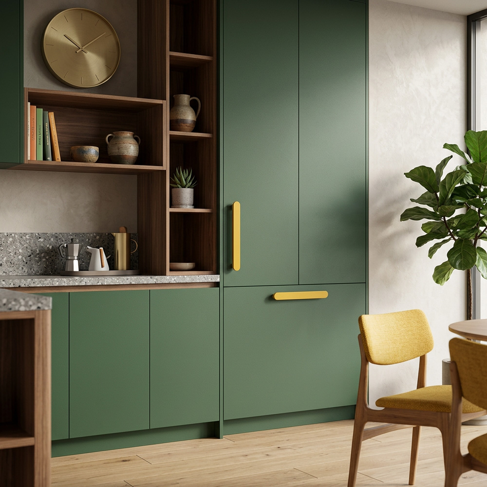 Modern Colorful T-Bar Wardrobe Cabinet Handle