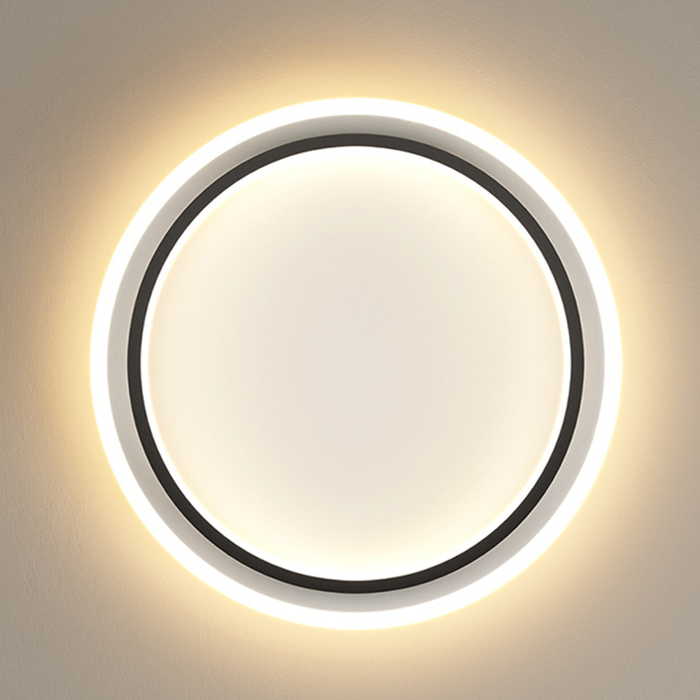 Round Simple LED Bedroom White Ceiling Lights