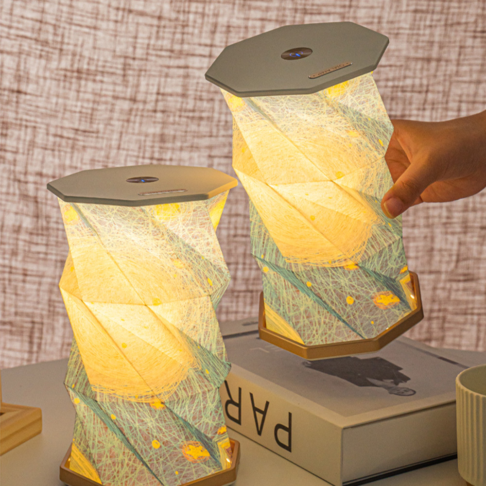 Starry Folding Paper Night Light Birthday Gift Table Light