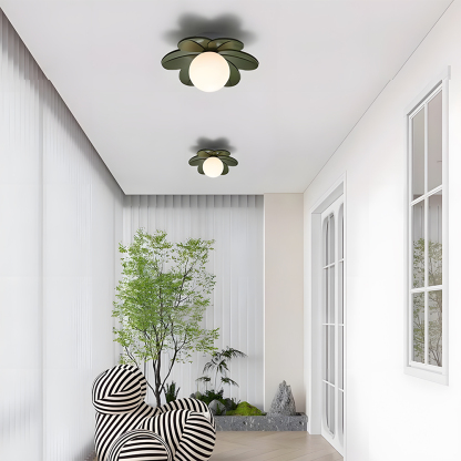 Decorative Colorful Resin Semi Flush Mount Ceiling Lamp 