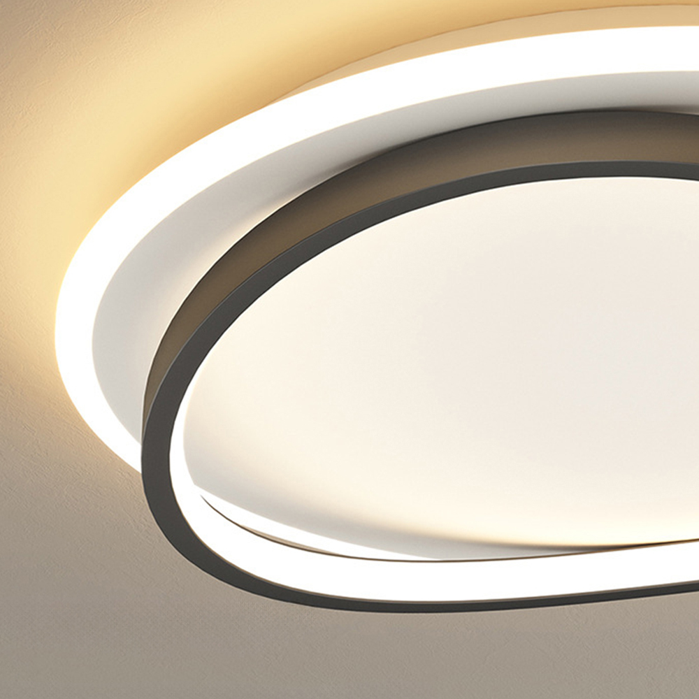 Round Simple LED Bedroom White Ceiling Lights