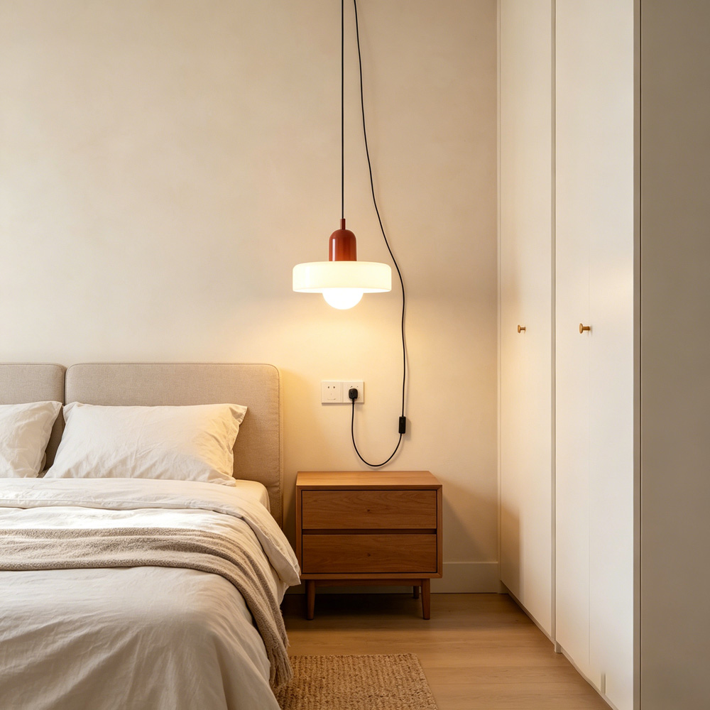 Bauhaus Stained Glass Pendant Light