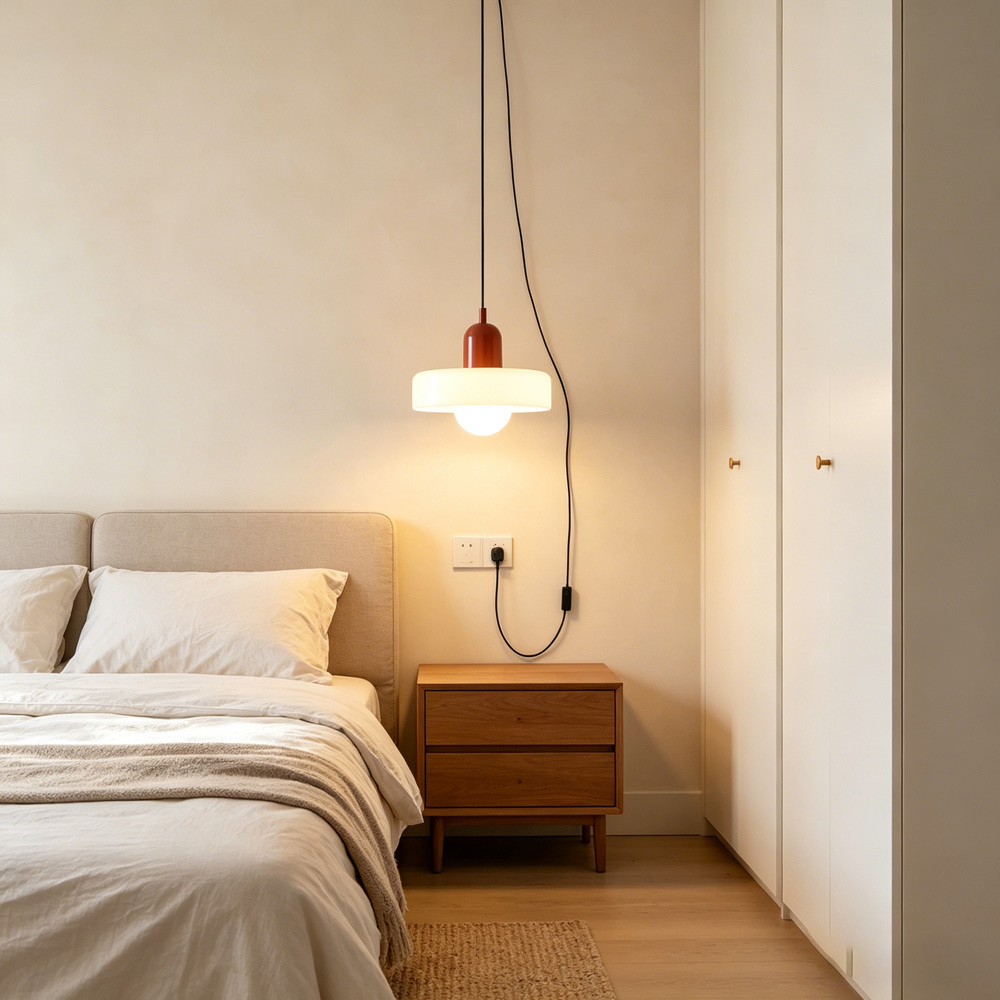 Bauhaus Stained Glass Pendant Light