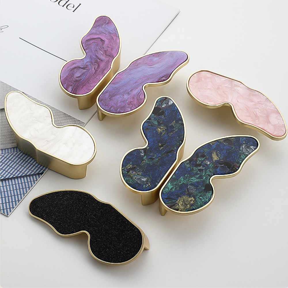 Nordic Shell Resin Butterfly Drawer Pull
