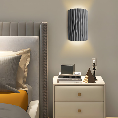 Modern Colorful Resin Bedroom Bedside Wall Lamp