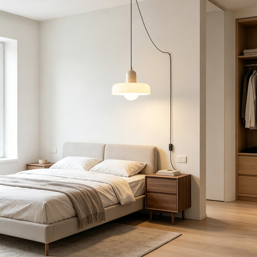 Bauhaus Stained Glass Pendant Light