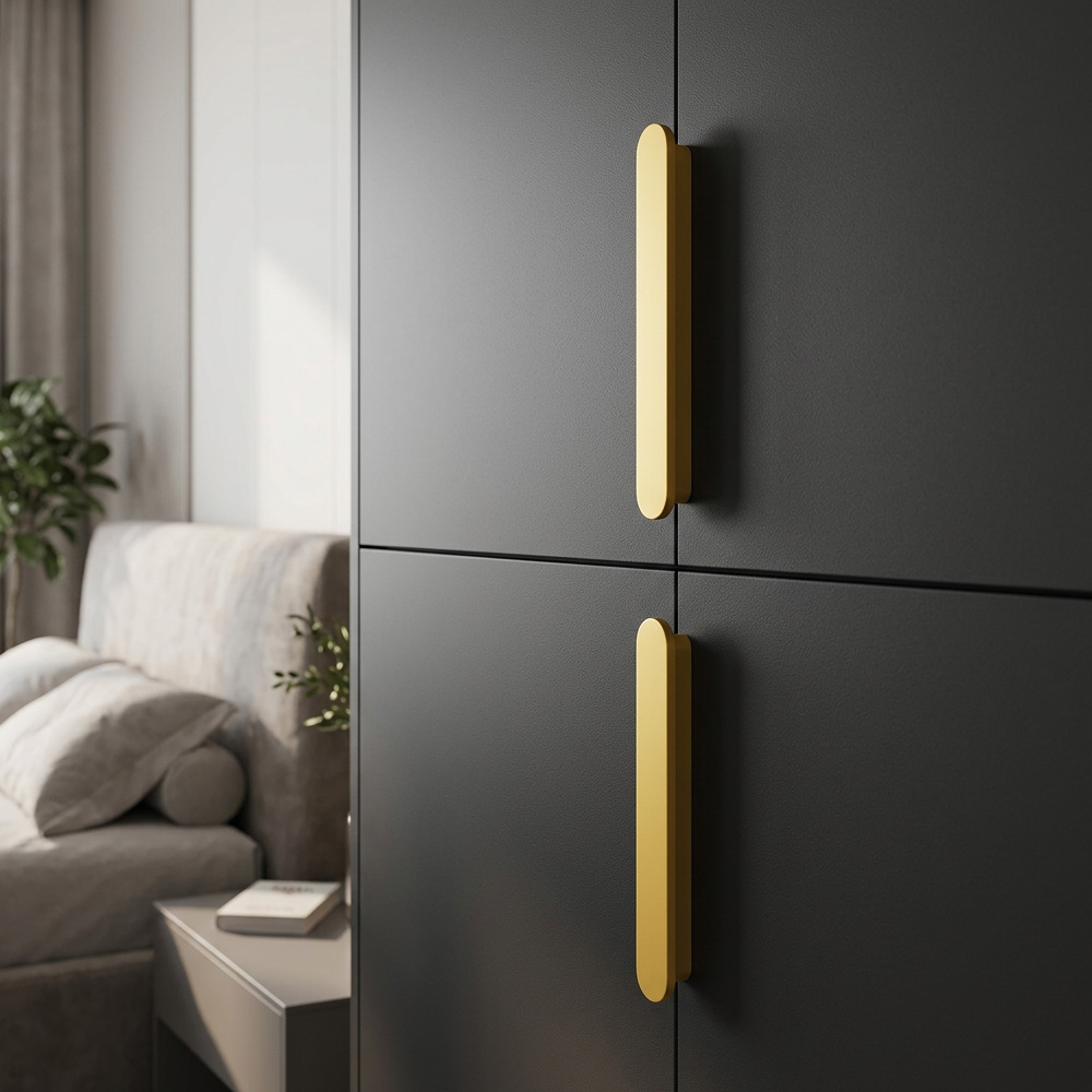 Modern Colorful T-Bar Wardrobe Cabinet Handle
