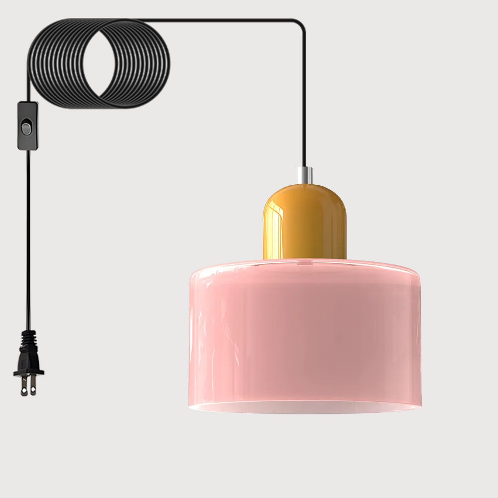 Bauhaus Plug-in Small Glass Pendant Light
