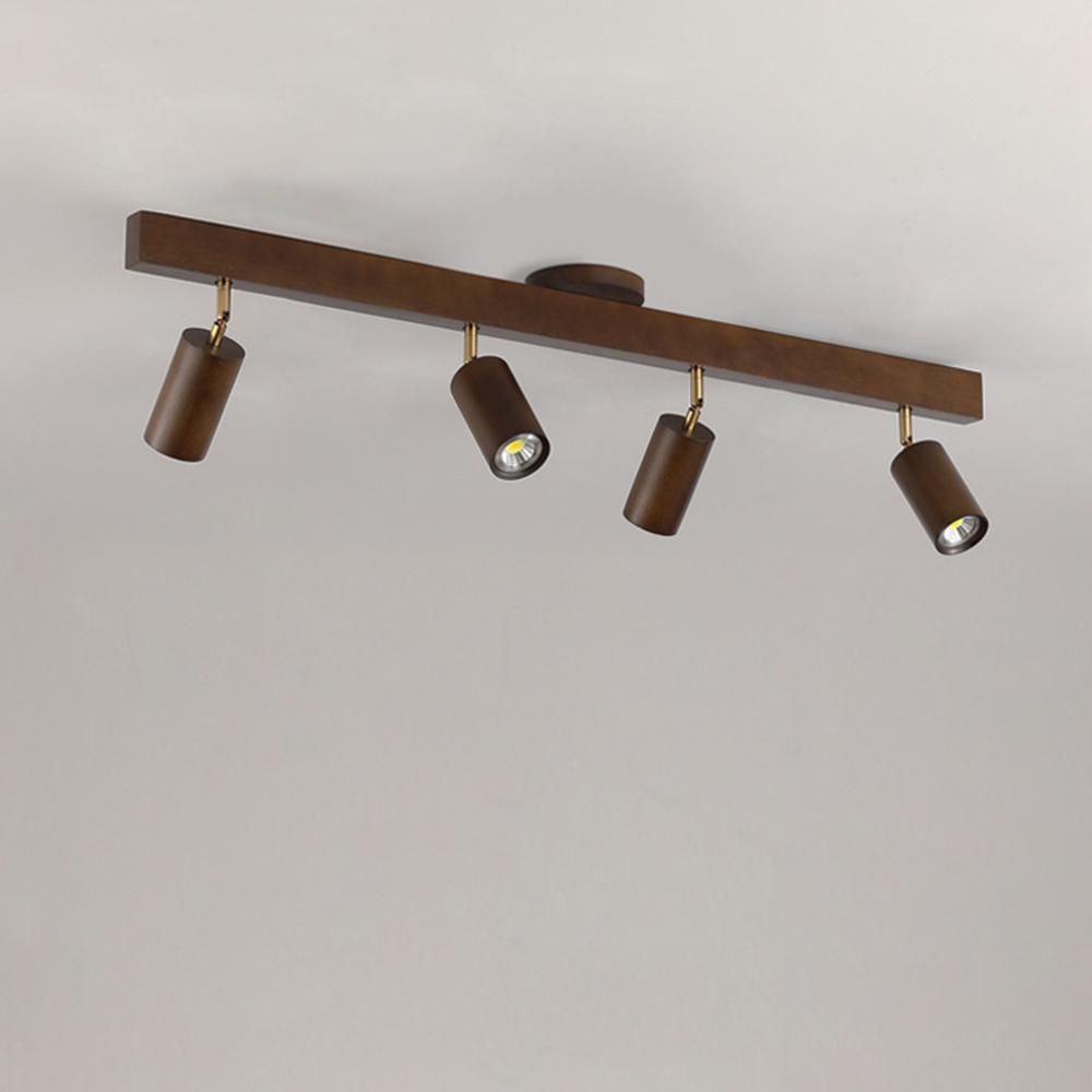 Japanese Minimalist Solid Wood Spotlight for TV Accent Wall