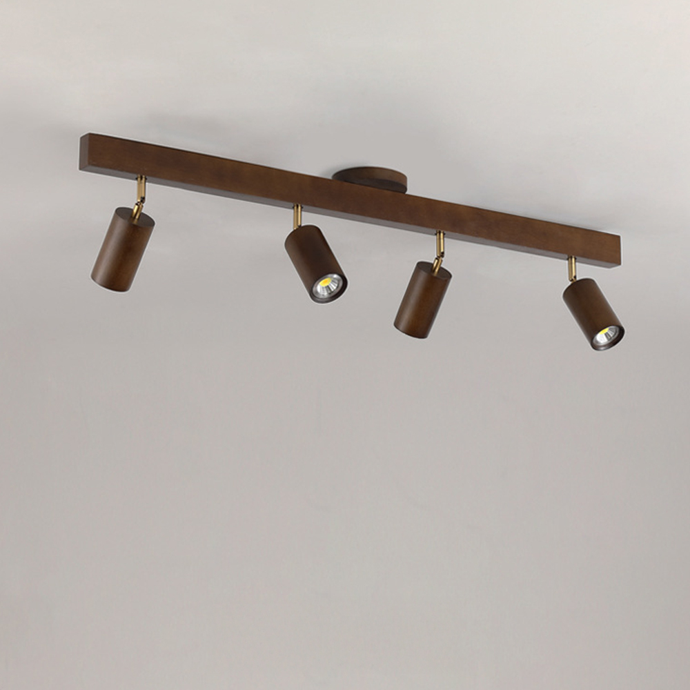 Japanese Minimalist Solid Wood Spotlight for TV Accent Wall