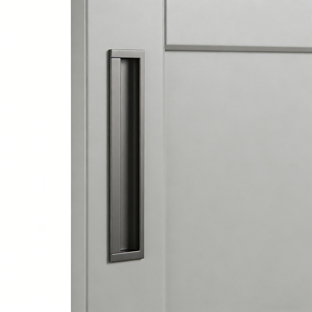 Kitchen Aluminum Alloy Finger Recessed Cabinet Pulls