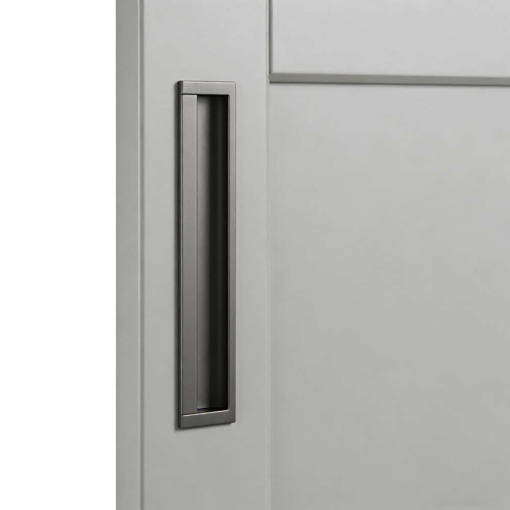 Kitchen Aluminum Alloy Finger Recessed Cabinet Pulls