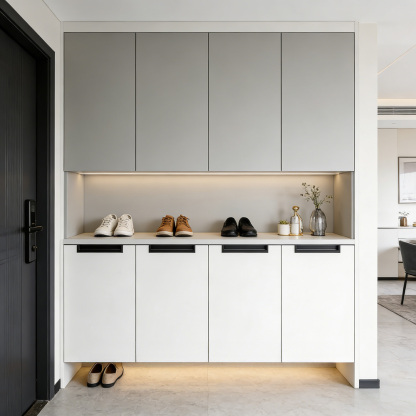 Kitchen Aluminum Alloy Finger Recessed Cabinet Pulls