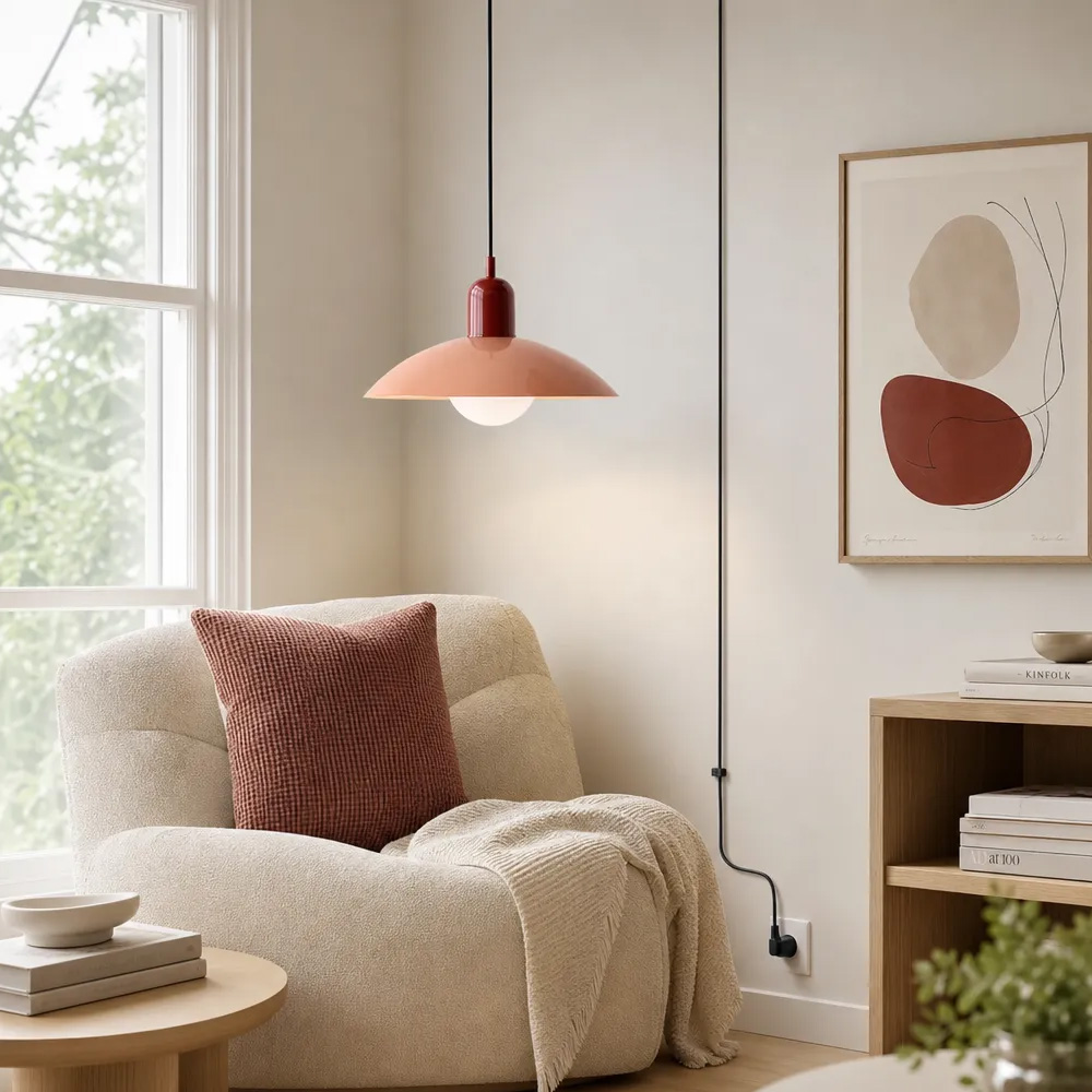Mid Century Plug-in Bauhaus Dining Room Pendant Light
