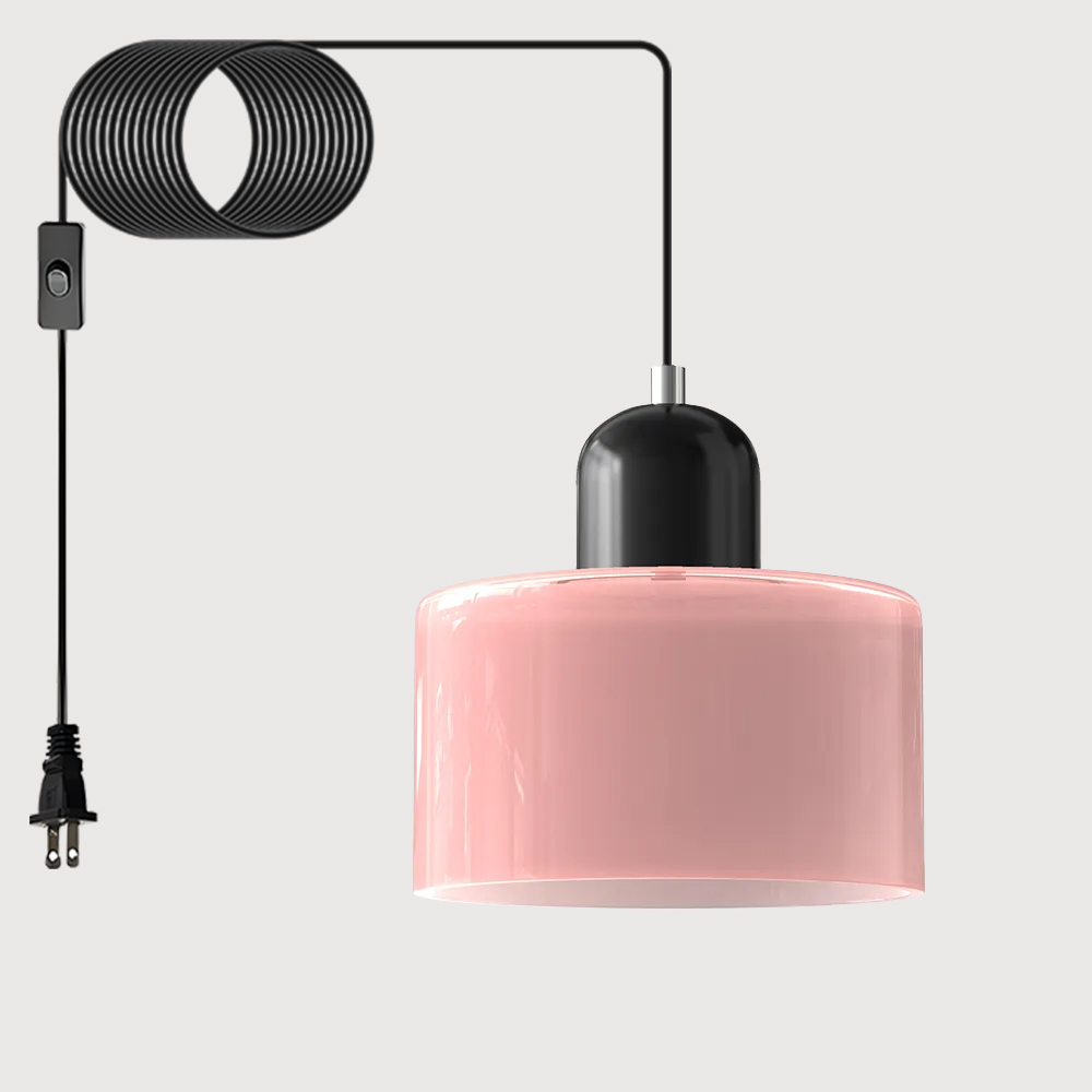 Bauhaus Plug-in Small Glass Pendant Light