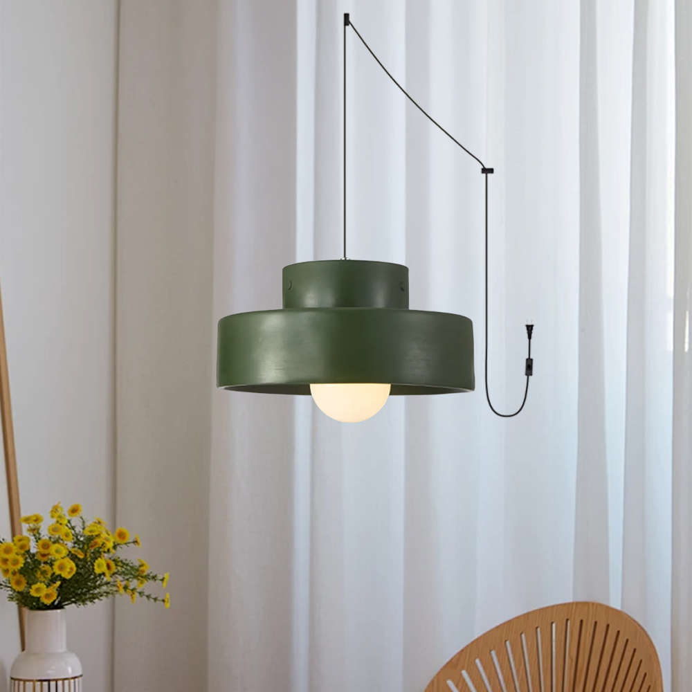 Vintage Plug-in Wabi Sabi Dining Room Pendant Light