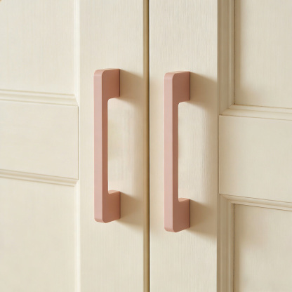 Minimalist Colorful Bathroom Cabinet Handles