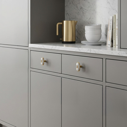 Elegant Luxury French Style White Drawer Pulls Hardware