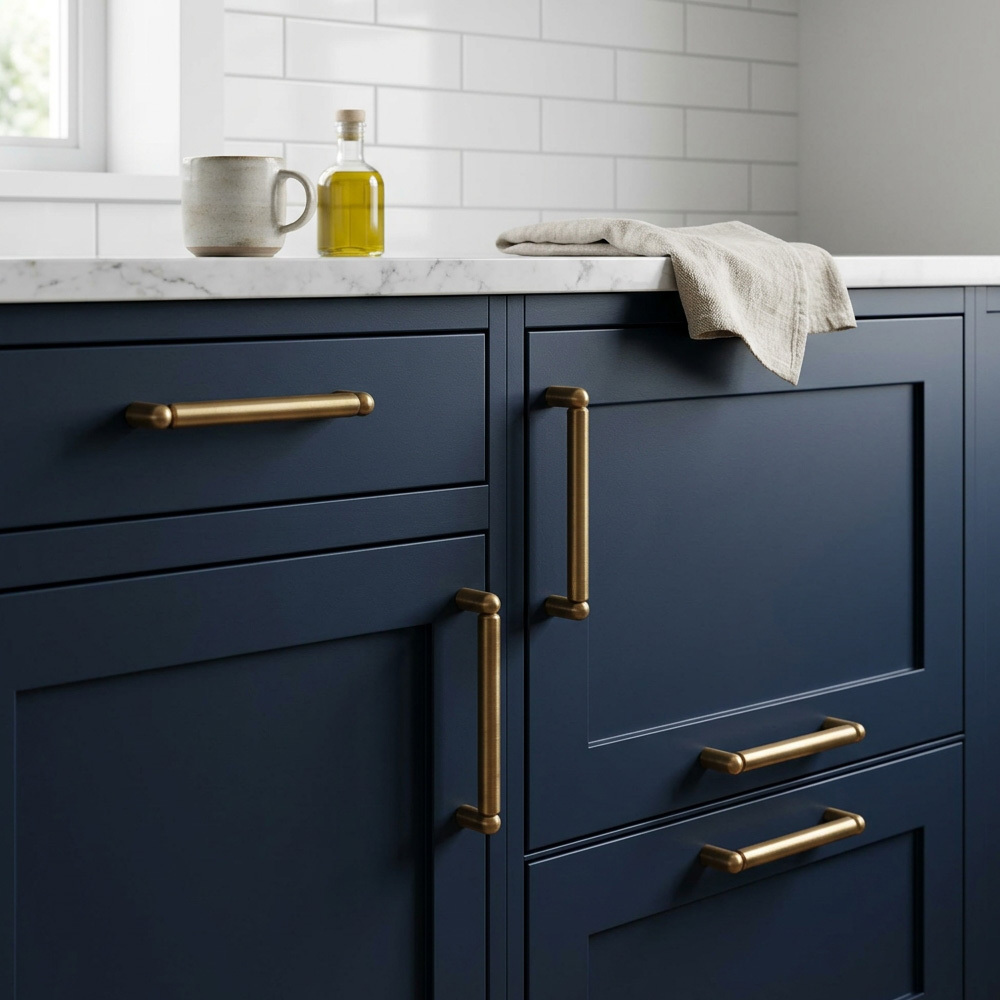 Modern Decorative Solid Brass T-Bar Cabinet Pulls