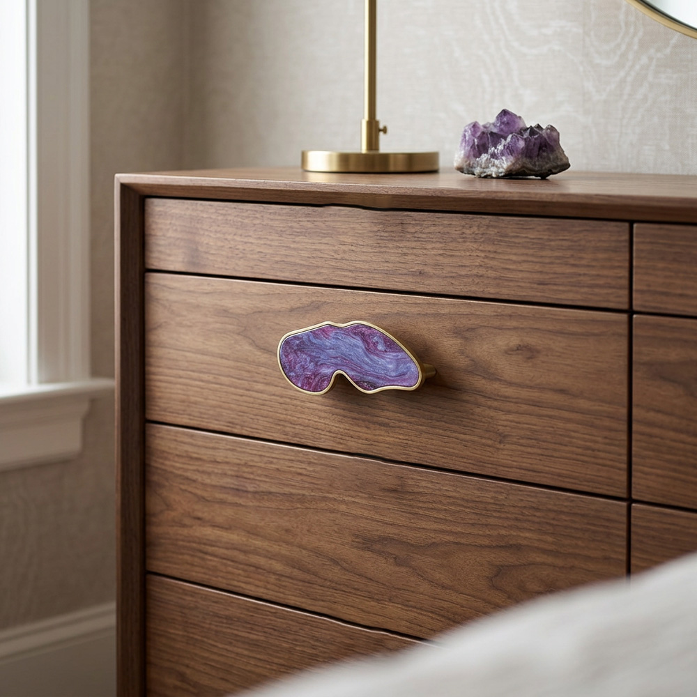 Nordic Shell Resin Butterfly Drawer Pull