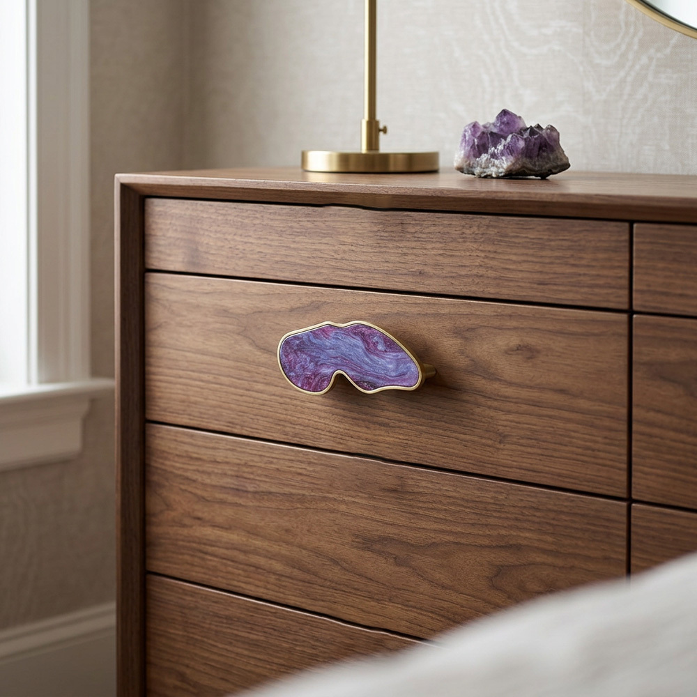 Nordic Shell Resin Butterfly Drawer Pull