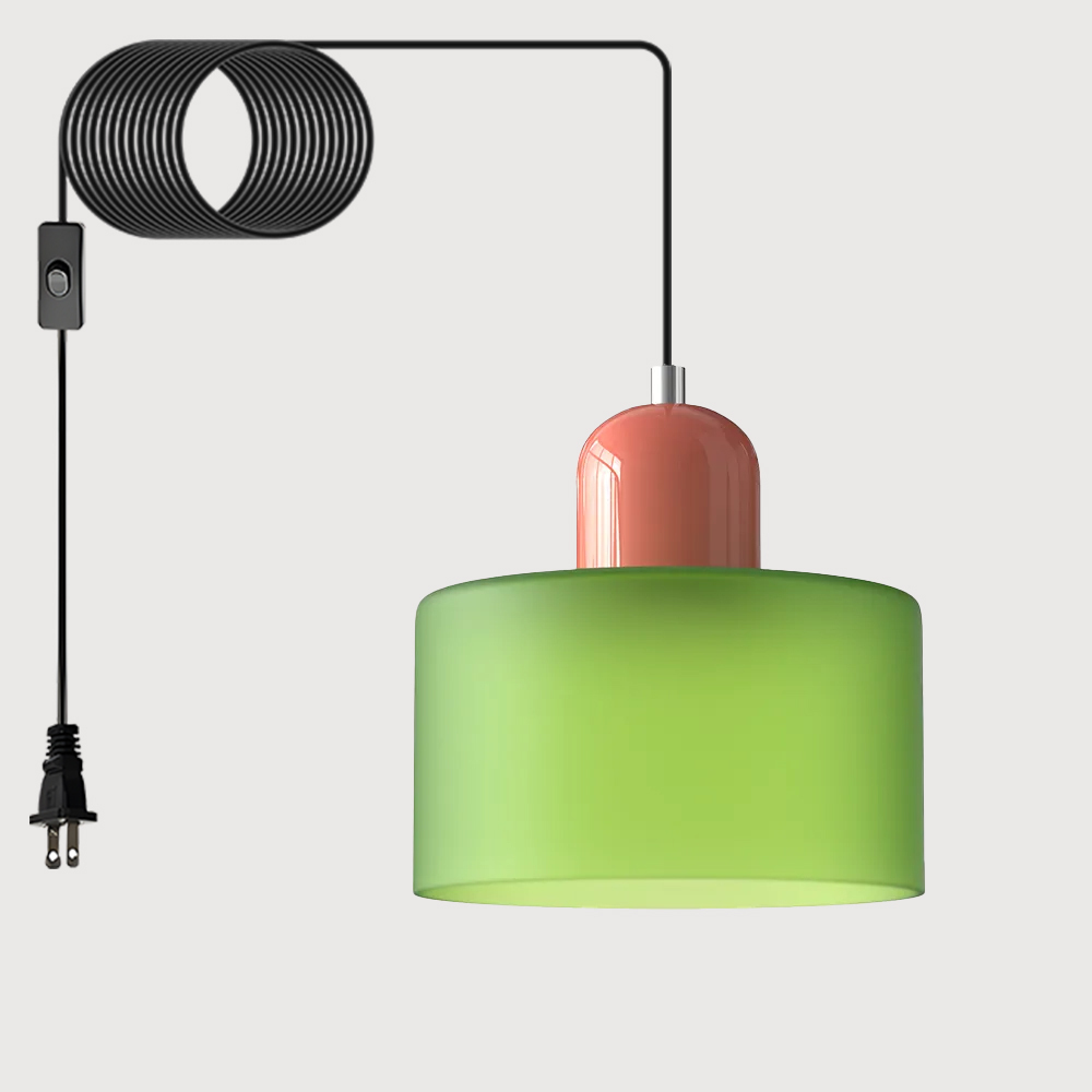 Bauhaus Plug-in Small Glass Pendant Light