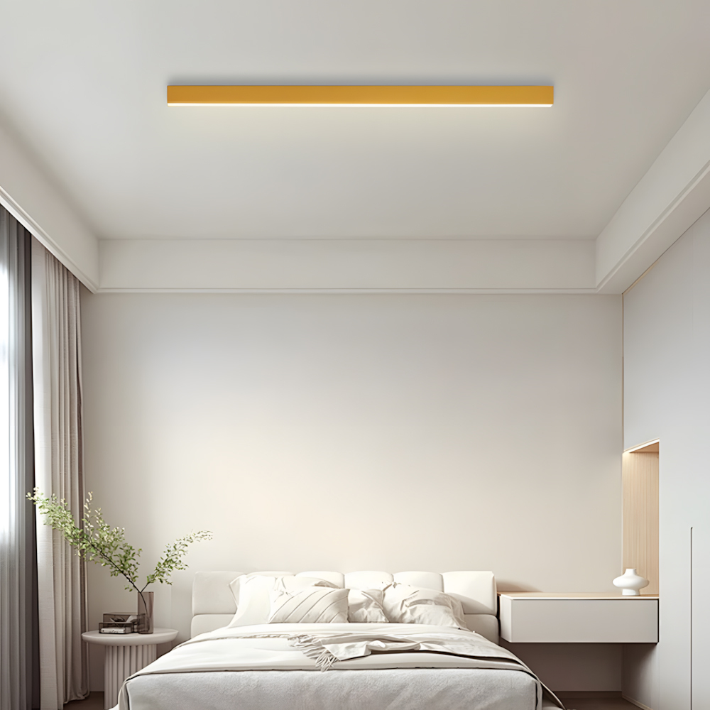 Modern Minimalist Long Strip LED Ceiling Lamp For Living Room