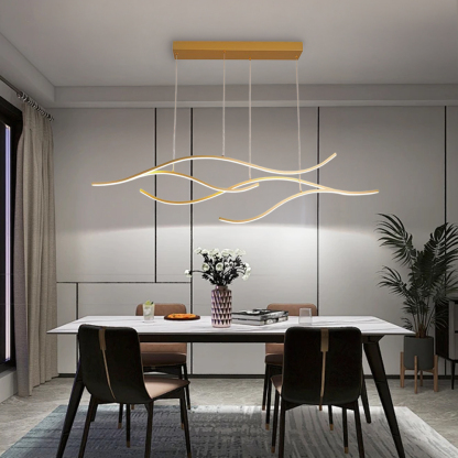 Creative Designer Luxury Nordic-Style Linear Pendant Bar & Cafe Light