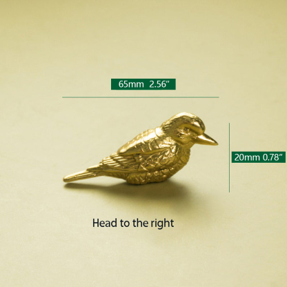 Gold Brass Bird Cabinet Knobs