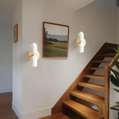 Set of 2 Elegant Glass Up Down Wall Lamp