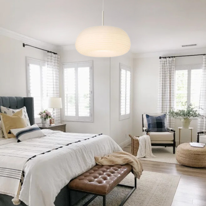 Cream Style Eye-Friendly Pumpkin LED Fixture for Kids’ Room