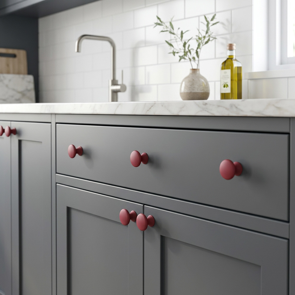 Modern Colorful T-Bar Wardrobe Cabinet Handle