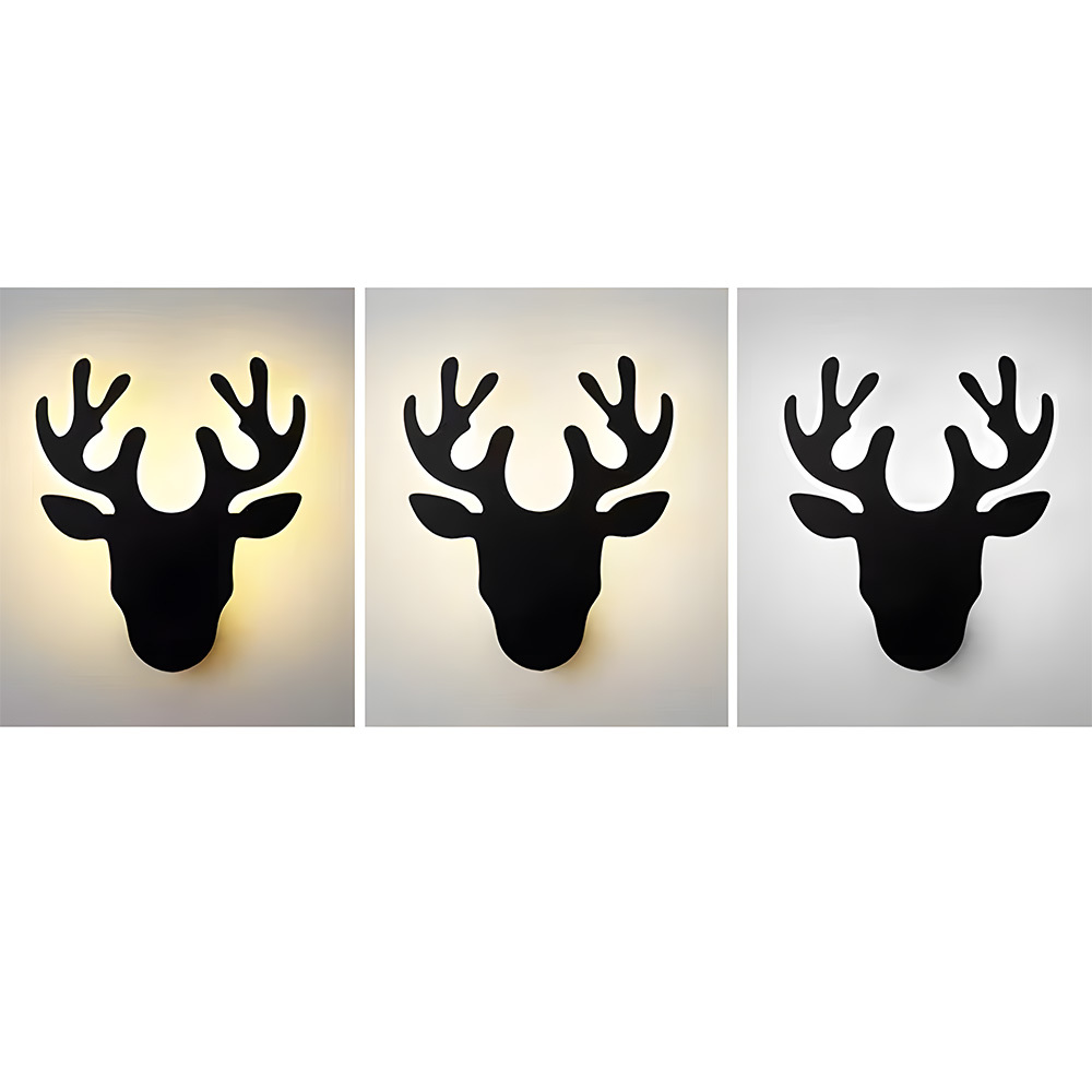 Nordic Deer Creative Living Room LED Wall Lamp