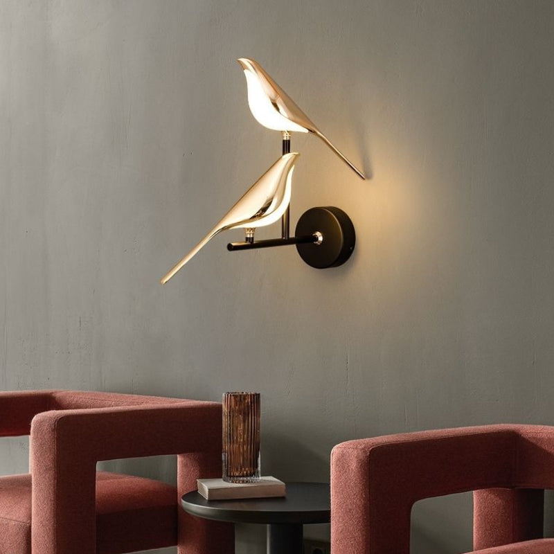 Creative Designer Acrylic Bird Wall Lamp