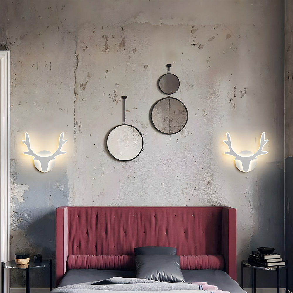 Nordic Deer Creative Living Room LED Wall Lamp