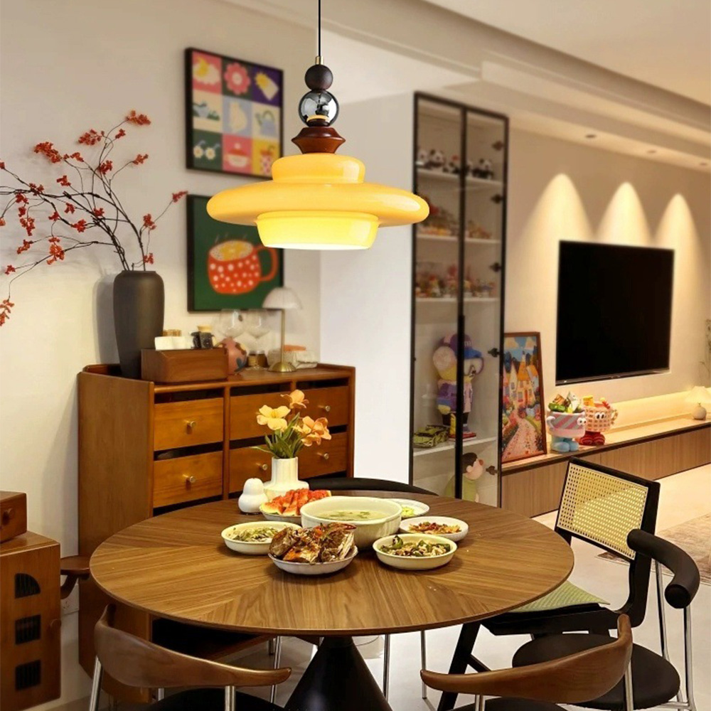 Vintage Creative Cream Bedside Pendant Light