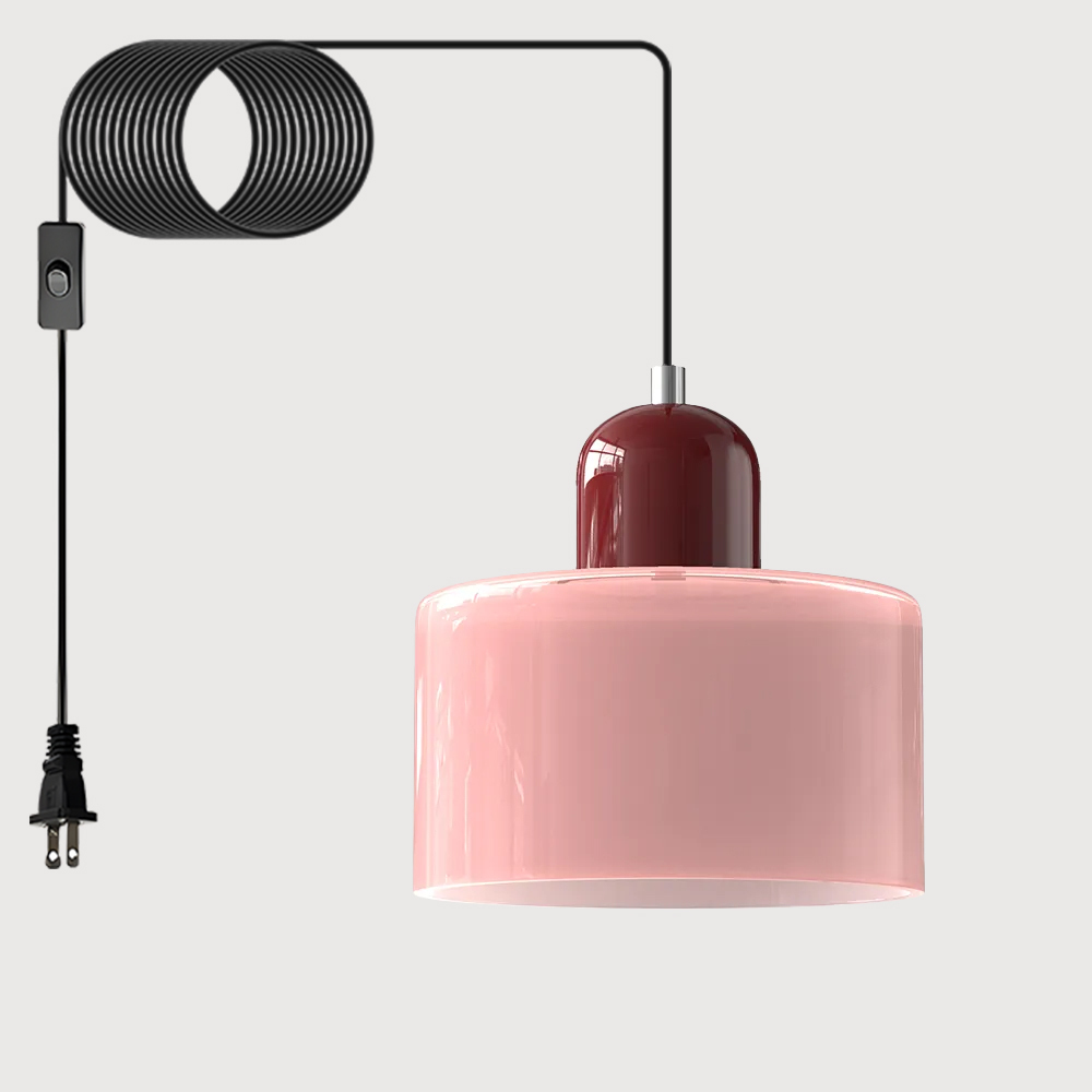 Bauhaus Plug-in Small Glass Pendant Light