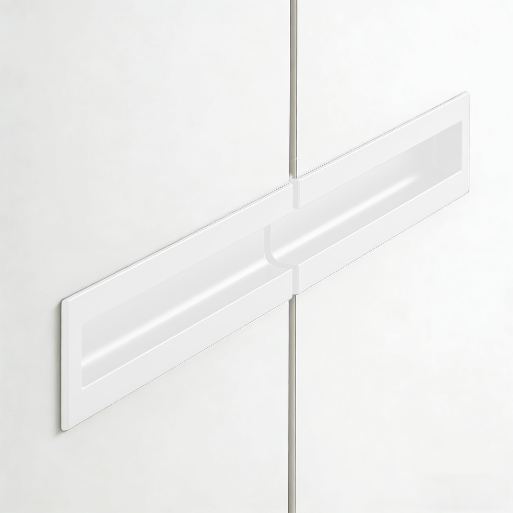 Kitchen Aluminum Alloy Finger Recessed Cabinet Pulls