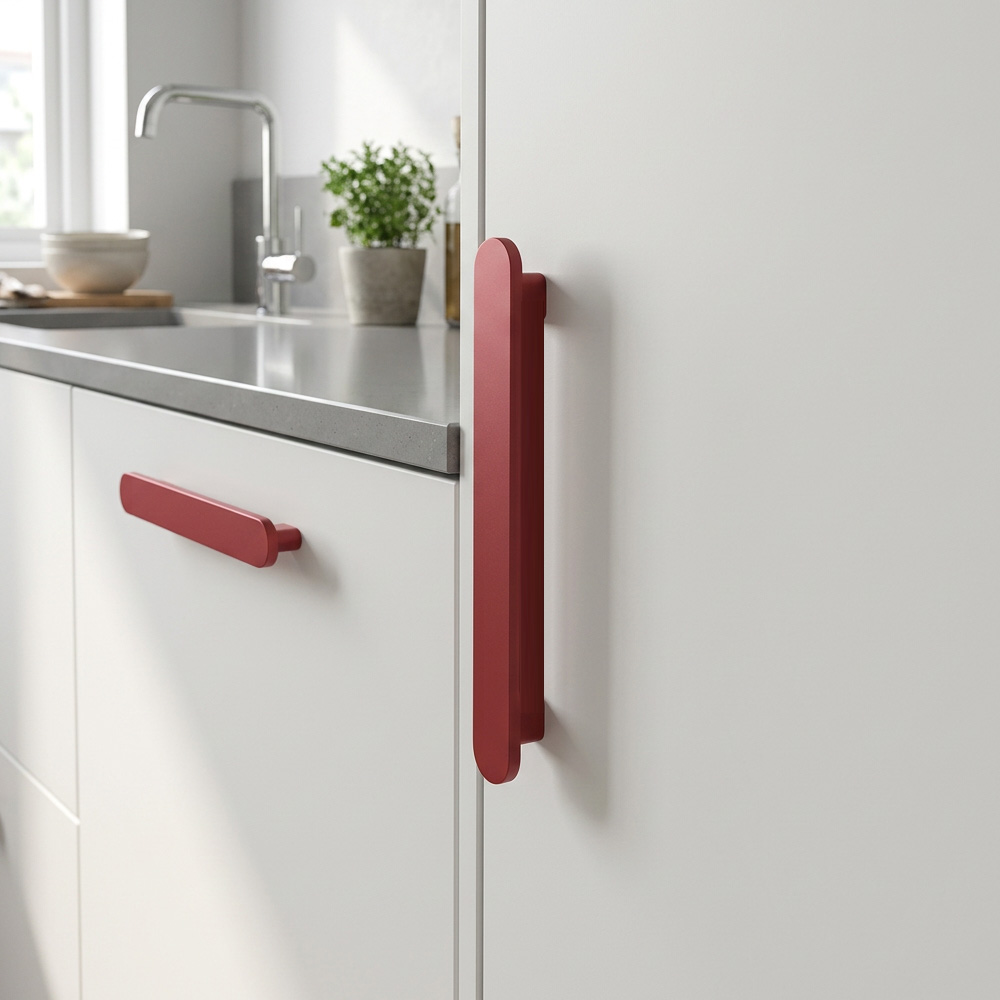 Modern Colorful T-Bar Wardrobe Cabinet Handle