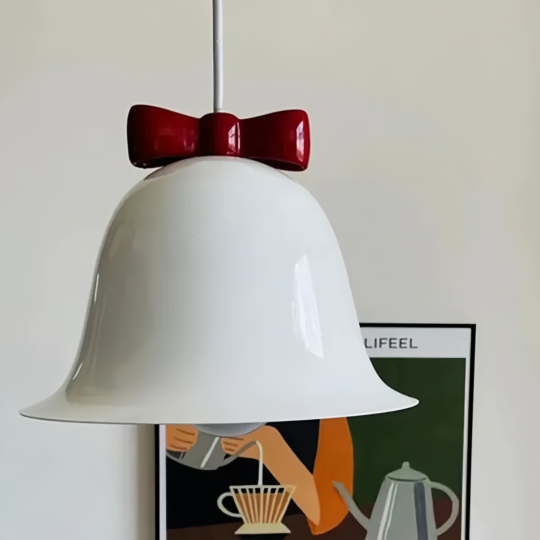 Creative Colorful Mini Bow Iron Pendant Light