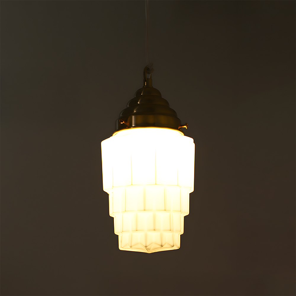 Modern Pendant Light Fixture White Finish Hanging Light
