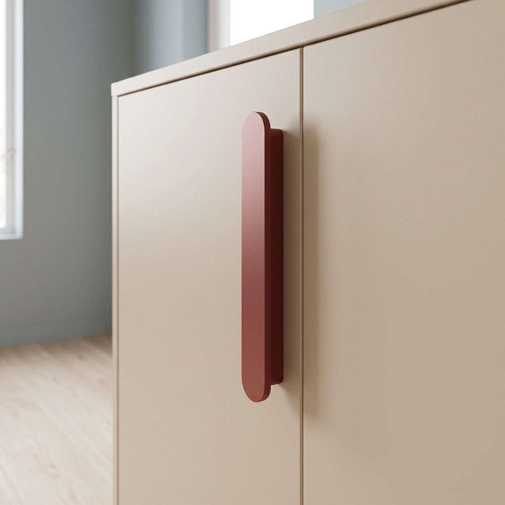 Modern Colorful T-Bar Wardrobe Cabinet Handle