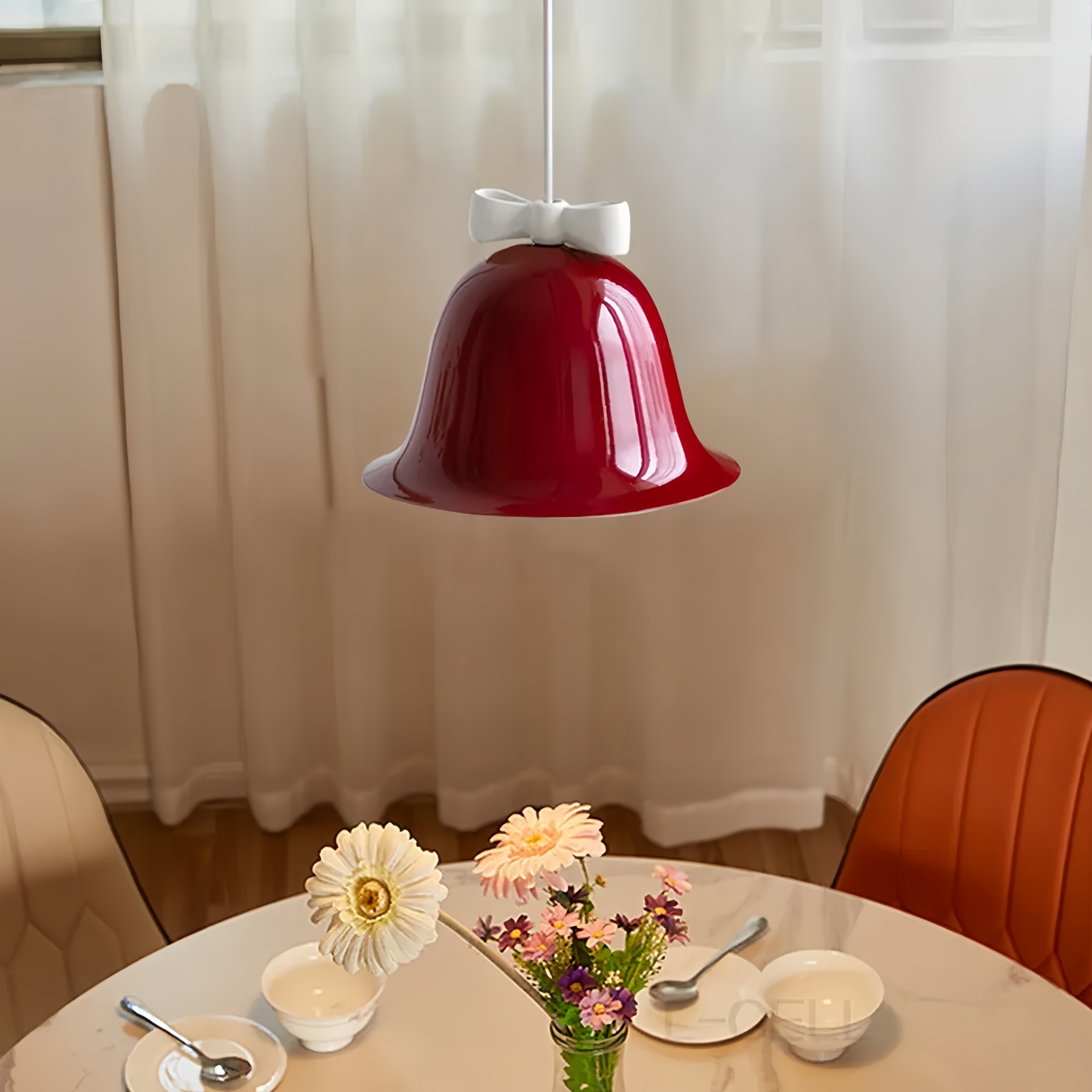 Creative Colorful Mini Bow Iron Pendant Light