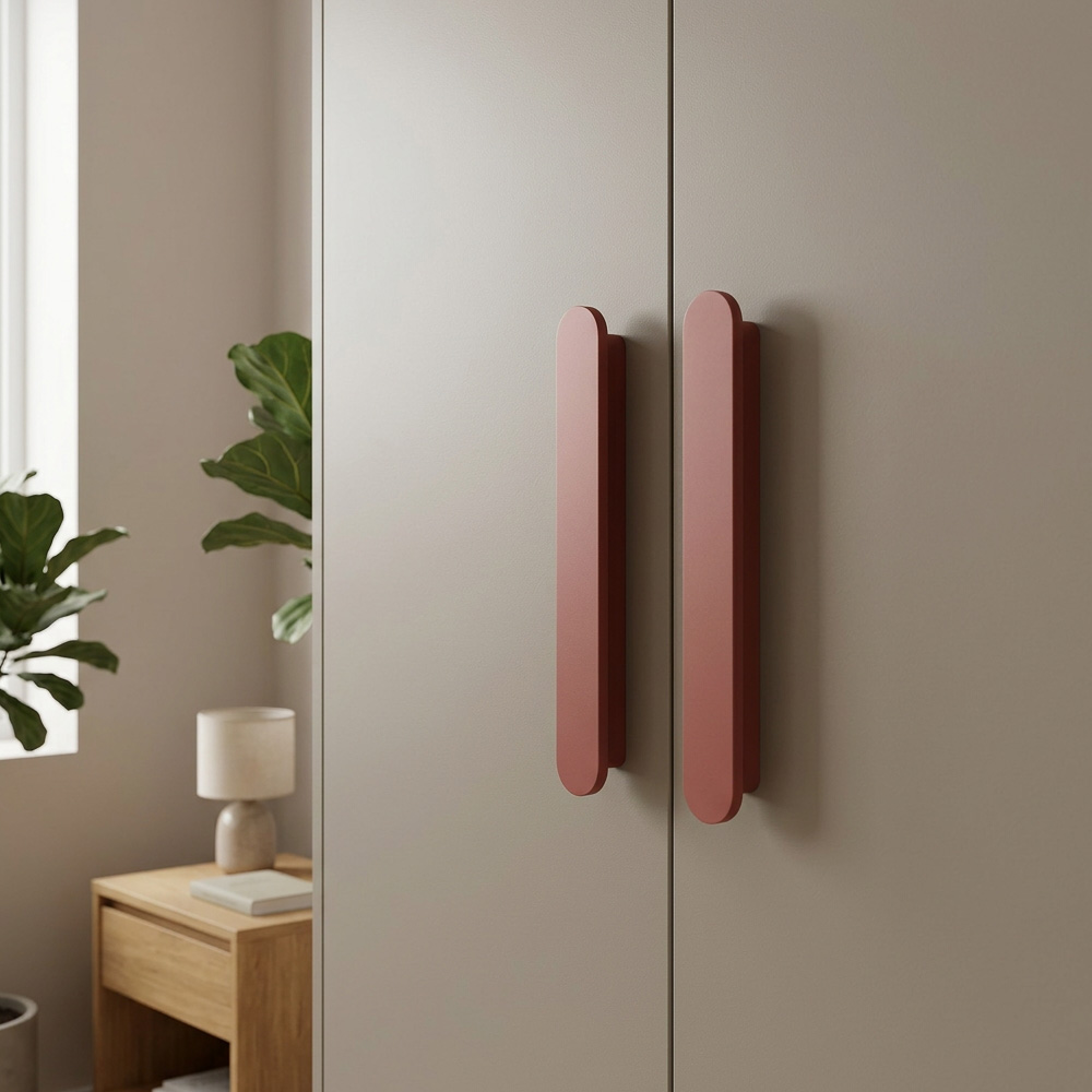 Modern Colorful T-Bar Wardrobe Cabinet Handle