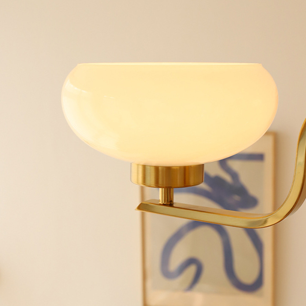 [Copy]Medieval Ball Glass Iron Brown Living Room Chandelier