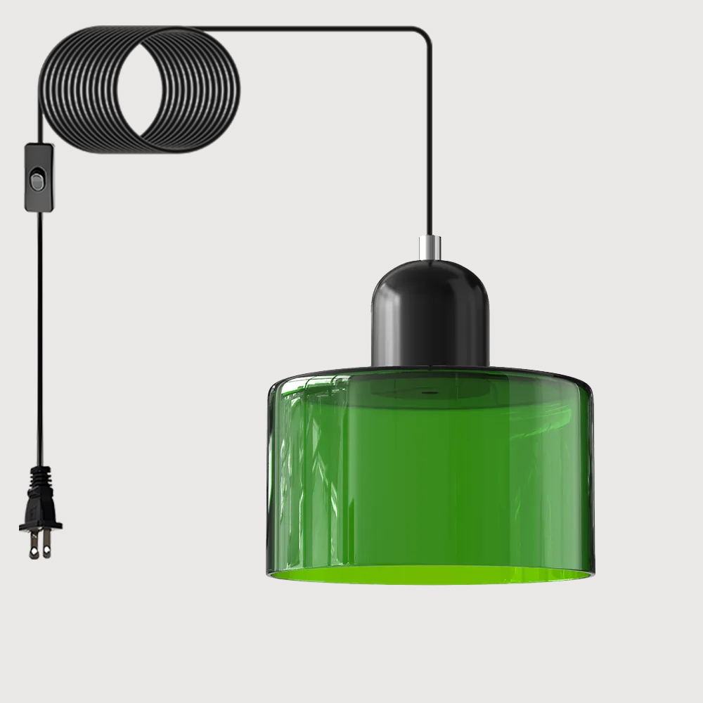 Bauhaus Plug-in Small Glass Pendant Light