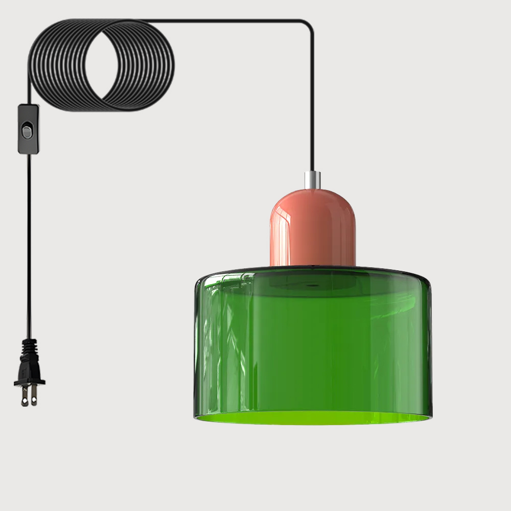 Bauhaus Plug-in Small Glass Pendant Light