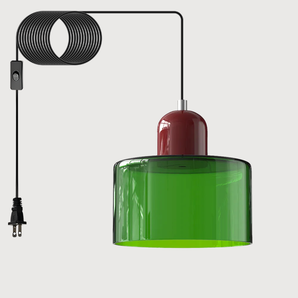 Bauhaus Plug-in Small Glass Pendant Light